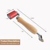 Double-End Silicone Seam Roller and Brass Detail Roller Set, Roofing Tool with Seam Tester view 4