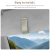 JNXIJ Sunglasses Holder for Car Visor, Carbon Fiber Auto Eyeglasses Clip Anti-Scratch Sun Visor Organizer, Multi-Function Sunglasses Holder Ticket Card Clip for Sedan SUV Truck (Beige) view 3