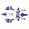 Kalair GFX Graphics Kit for Kawasaki KX250F (2017-2020) EVADER Series Purple 21 Mil - Dirt pit bike motorcycle stickers, dirtbike racing automotive decal motocross accessories no-plastics view 1