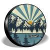 Spare Tire Cover for RV Trailer, Waterproof Wheel Cover, Camper Spare Tire Cover Fit for Jeep Wrangler Rv SUV Truck Travel Trailer 17inch04-259H-0008 view 1