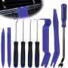 BFXM 9PCS Auto Trim Removal Tool kit, Clip Pry Tools Kit No Scratch, Car Door Panel Fasteners Remover, Automotive Mini Precision Hooks for Auto Oil Seal O-Ring Seal Gasket (Blue) view 1