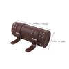 Happyyami Motorcycle Tail Bag with Metal Buckle Motorbike Tool Bag Accessory Handlebar Hanging Storage for Riders Brown view 2