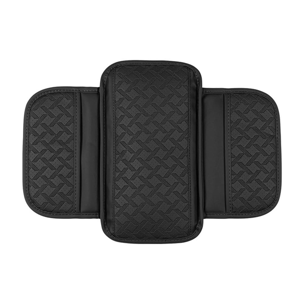 AGAOYU Car Center Console Cover for Jeep Cherokee 1984-2001 XJ,Comfortable Car Decor Accessories Fit,Microfiber Leather Car Armrest Cover Cushion with 2 Storage Bags