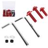 Universal Fairing Bolts Kit 158 Pcs | High Strength Aluminum Motorcycle Bolts & Wrench Set | Replacement Fasteners for Front/Rear/Windscreen Fairings | Robust ABS Gaskets (Red) view 4