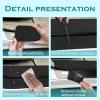Bilisin 9PCS Car Door Sill Protector Compatible with Toyota RAV4 3th Gen 2006-2012,Carbon Fiber Leather Auto Trunk Door Sill Entry Guard Scratch Protector Accessories view 3