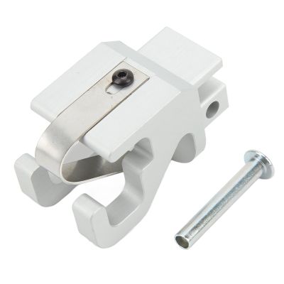 HilBeliFU RV Awning Rafter Claw, Heavy Duty RV Awning Lower Rafter Claws with Rivet, High Toughness Satin Aluminium Awning Rafter Clamp Replacement for II Awnings, 2.3x1.1x1.57in
