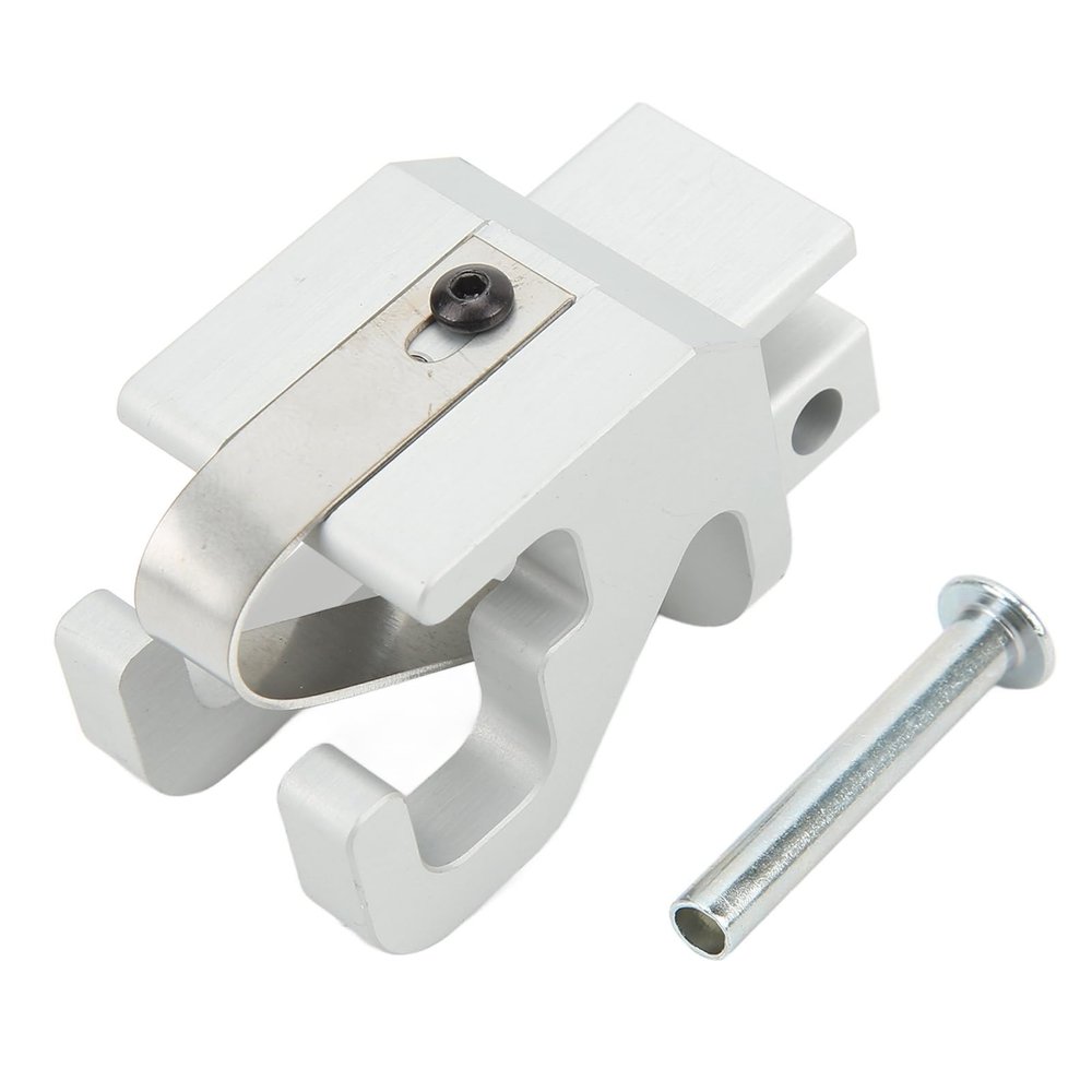 HilBeliFU RV Awning Rafter Claw, Heavy Duty RV Awning Lower Rafter Claws with Rivet, High Toughness Satin Aluminium Awning Rafter Clamp Replacement for II Awnings, 2.3x1.1x1.57in