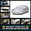 Car Full Cover Waterproof, for Nissan Pathfinder 2005-2010, Heavy Duty Outdoor Car Covers, All Weather Season Rain Snowproof UV Protection, Silver view 2