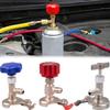 Universal Refrigerant Can Tap Valve, 1/4 SAE Dispenser Tool for R12/R134a/R22/R410 AC(Red) view 2