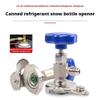 Universal Refrigerant Can Tap Valve, 1/4 SAE Dispenser Tool for R12/R134a/R22/R410 AC(Red) view 4