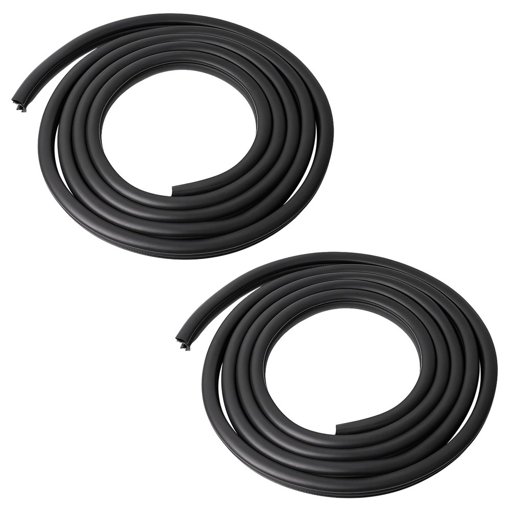 2 Pcs Front Left & Right Door Weatherstrip Seal Fit for 2002-2008 Ram 1500 | 2003-2009 Ram 2500 3500 Replace for 5131160 55277294AA 55275609AC