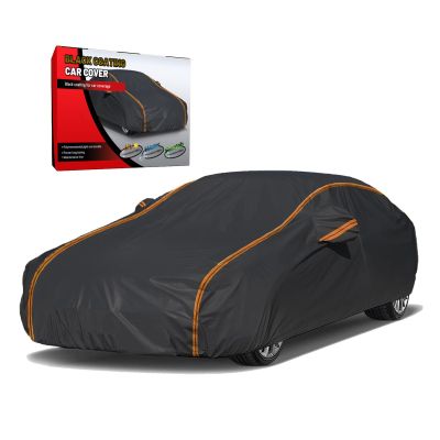 Car Full Cover Waterproof, for Toyota Land Cruiser, Heavy Duty Outdoor Car Covers, All Weather Season Rain Snowproof UV Protection, Black