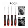 NNHUNYI 4Pcs/Set Car Oil Seal Screwdrivers Set Car Auto Oil Seal O-Ring Seal Gasket Pick Puller Remover Pick Hooks Tools Car Repair Tool(4pcs red) view 2