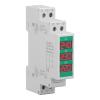 Vikye LCD Digital Display 3 Phase AC Voltmeter for Electric Power Meter, Precision Machined Switch Output, Suitable for Real Time Observation, Din Rail Mount view 3