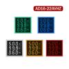 Digital AC Voltmeter 22MM AC 20-500V 0-100A Mini LED Digital Voltmeter Ammeter Meter Signal Lights 220V Voltage Current Meter Volt Amp Tester(Square V A HZ,Yellow) view 2