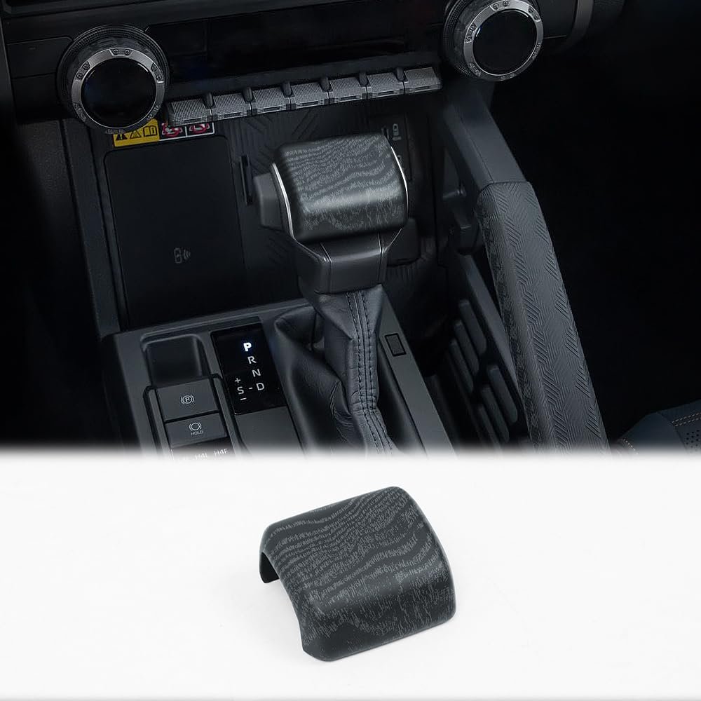 LaIIker Gearbox Shift Lever Stickers for 2024-2026 Toyota 4runner N500 & 2025 Tacoma Gear Knob Decoration Interior Modification 2025 4runner Accessories (Wood Grain)