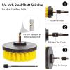 Drill Brush Attachment Set Power Scrubber Wash Cleaning Brushes Tool Kit With Extension For Clean Glass Windows Kitchen Toilet(Extension rod) view 3