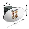 GRAPHICS & MORE Looney Tunes Taz Daily Moods Oval Tow Hitch Cover Trailer Plug Insert 2" view 3
