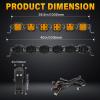 Willpower 40 inch 180W Straight Curved Adjustable & Linkable LED Light Bar with DT Wire,Amber Spot Flood Beam Off Road 4X4 Driving Fog Lights for 12V 24V Vehicle 4WD Car SUV Truck Tractor Trailer view 2