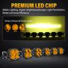 Willpower 40 inch 180W Straight Curved Adjustable & Linkable LED Light Bar with DT Wire,Amber Spot Flood Beam Off Road 4X4 Driving Fog Lights for 12V 24V Vehicle 4WD Car SUV Truck Tractor Trailer view 3