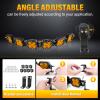 Willpower 40 inch 180W Straight Curved Adjustable & Linkable LED Light Bar with DT Wire,Amber Spot Flood Beam Off Road 4X4 Driving Fog Lights for 12V 24V Vehicle 4WD Car SUV Truck Tractor Trailer view 4