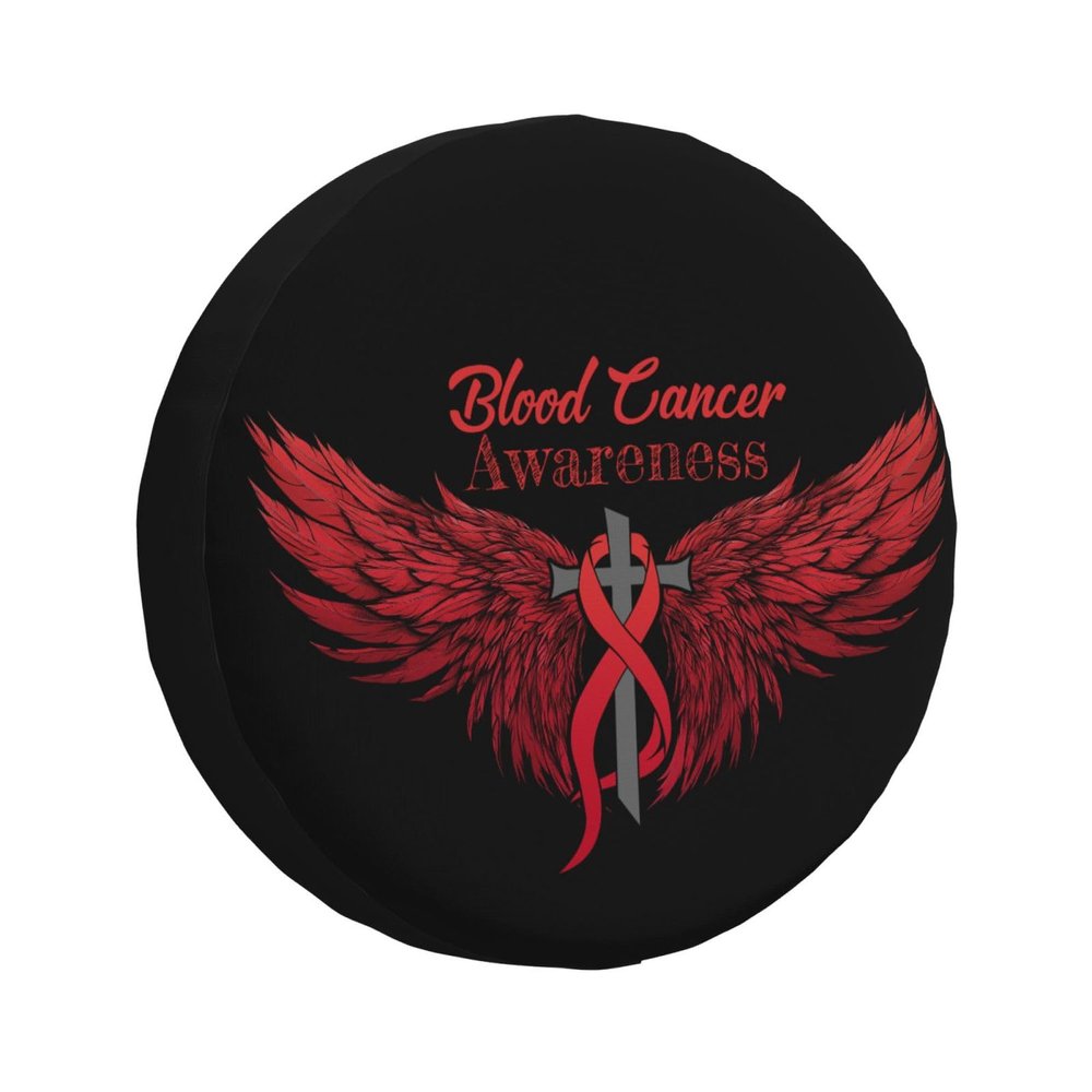 Blood Cancer Awareness Car Tire Dust Cover for Your SUV, Jeep, Rv, Trailer, Truck