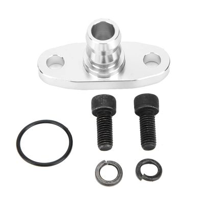 T3 T4 Turbo Oil Drain Flange Adapter | 18mm Billet Aluminum Flange for T70 T04E Turbine | Oil Return Adapter for Turbocharger/Performance Drive System/Car Repair