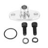 T3 T4 Turbo Oil Drain Flange Adapter | 18mm Billet Aluminum Flange for T70 T04E Turbine | Oil Return Adapter for Turbocharger/Performance Drive System/Car Repair view 1