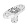 T3 T4 Turbo Oil Drain Flange Adapter | 18mm Billet Aluminum Flange for T70 T04E Turbine | Oil Return Adapter for Turbocharger/Performance Drive System/Car Repair view 2