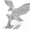LALADEFIEE Metal Eagle Car Hood Ornament Fit Automotive Styling Badge Decal Sculpture Quick Installation Car Hood Decoration for Motorcycles view 3