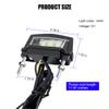 Ywdiml Motorcycle LED License Plate Light, Waterproof Motorbike Rear Brake Tail Lamp, Automotive Taillight Assembly Accessories, Universal for Motorbikes, Dirt Bikes, Scooters view 2