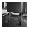 Sbulhia 2 PCS Car Seat Headrest Hooks, Microfiber Leather Auto Back Seat Organizer Hanging Hook, Universal Car Storage Hanger Interior Accessories for Purse Handbag Grocery (Black) view 1
