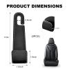Sbulhia 2 PCS Car Seat Headrest Hooks, Microfiber Leather Auto Back Seat Organizer Hanging Hook, Universal Car Storage Hanger Interior Accessories for Purse Handbag Grocery (Black) view 2