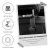 Sbulhia 2 PCS Car Seat Headrest Hooks, Microfiber Leather Auto Back Seat Organizer Hanging Hook, Universal Car Storage Hanger Interior Accessories for Purse Handbag Grocery (Black) view 4