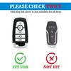 Cxopxoy Soft TPU for Ford Key Fob Cover with Keychain, Key Case Shell Full Protection for F150 F250 F350 Maverick Mustang Explorer Fusion Escape Edge Bronco Accessories, 2018-2026, Purple view 2