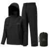 BASSDASH Mens Rain Suit Waterproof Breathable Durable Fishing Rain Gear Packable for Hunting, Hiking, Running, Cycling FW12 view 1
