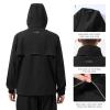 BASSDASH Mens Rain Suit Waterproof Breathable Durable Fishing Rain Gear Packable for Hunting, Hiking, Running, Cycling FW12 view 4