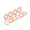 Cnswee6 22 * 12 * 5 Crush Washer Seal Ring Oil Drain Plug Gasket 10 Pcs Universal For many automotive, motorcycles Copper M12 view 1