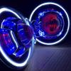 LED Headlights 7" Head Lamp, Turn Signal Headlamps Assembly 1pair for J eE-P JK Wrangler 2007-2017, Round Bright Plug and Play Front Head Light Lamp Bulb, J239 (A-blue) view 4