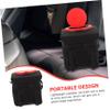 LALADEFIEE Small Car Trash Can with Lid Foldable Multipurpose Garbage Container for Vehicle Interior Organization Polyester Holder for Trash and Sundries Compact Design for Cars and Trucks view 3