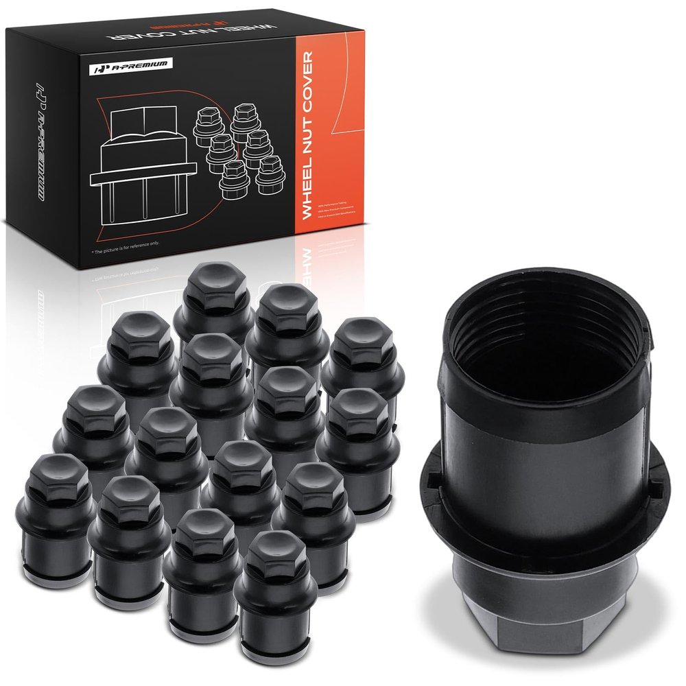 A-Premium 16PCS 27mm Wheel Lug Nut Covers Compatible with Chevrolet & GMC