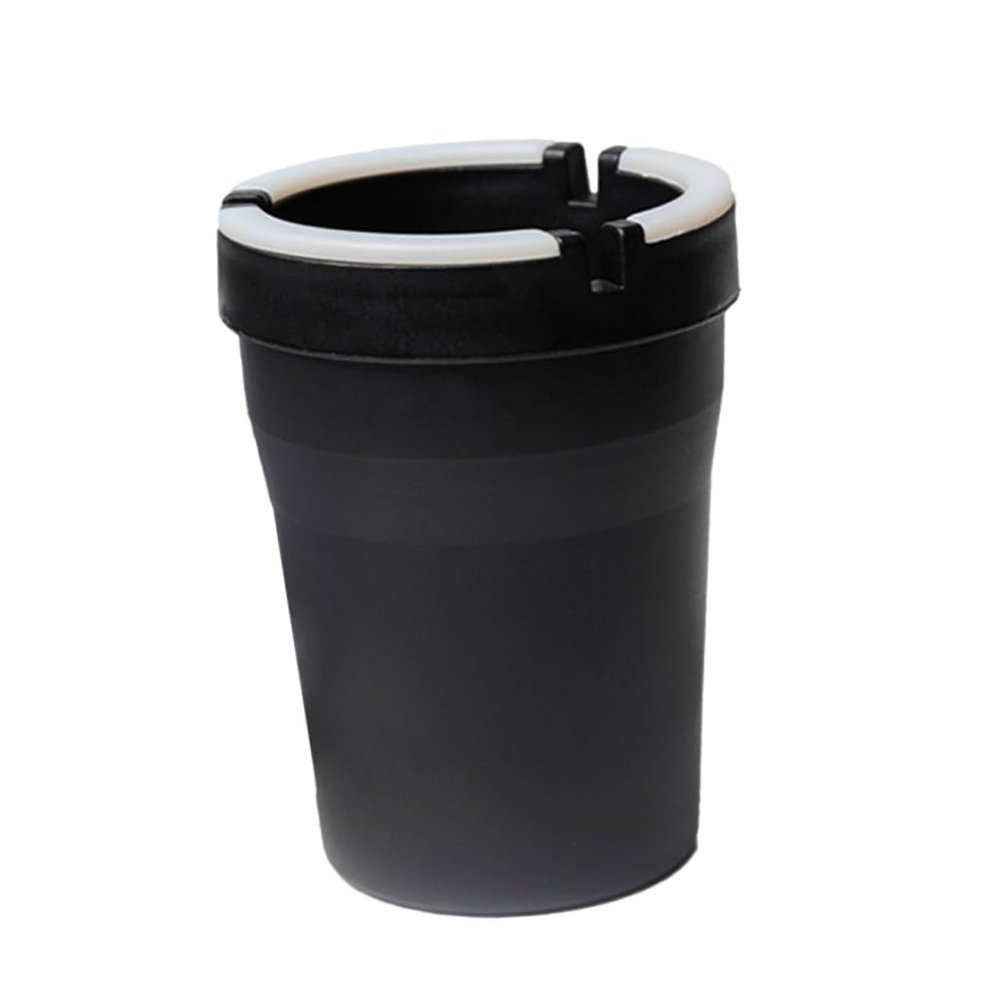 Happyyami Dark Car Ashtray Portable Auto with Heavy-duty Plastic Compact Fits Cup Holders Keeps Car Clean and Hygienic for Vehicles and Trucks