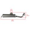 Powersports Replacement Parts for Exhaust Muffler Kit For Yamaha Grizzly 700 YFM700 EPS XTR 2020-2023 Mod-C33C-78022 view 2