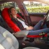 I3DIDEA 1 PCS Fluffy Car Seat Cover, Plush Fuzzy Fur Seat Protector for Winter, Universal Soft Faux Sheepskin Car Seat Cushion for Women Girls Interior Accessories (RED) view 3