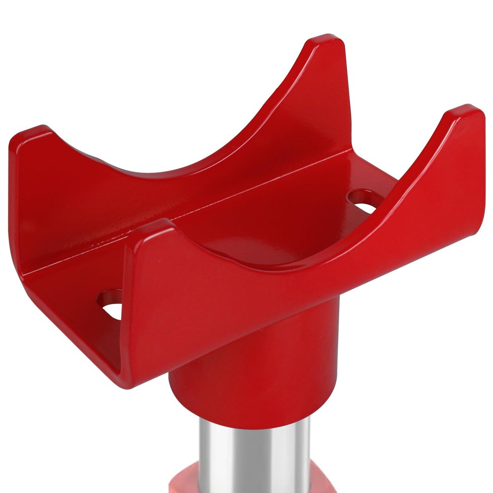 Bottle Jack Adapters, Axle Saddle for 2", 3", 4" Round & 2" Square Tube, Bottle Jack Extension for RV Trailer, Within 1.5" Lifting Platform, Garage, Farm & Ranch (Red)
