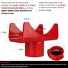 Bottle Jack Adapters, Axle Saddle for 2", 3", 4" Round & 2" Square Tube, Bottle Jack Extension for RV Trailer, Within 1.5" Lifting Platform, Garage, Farm & Ranch (Red) view 2
