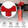 Bottle Jack Adapters, Axle Saddle for 2", 3", 4" Round & 2" Square Tube, Bottle Jack Extension for RV Trailer, Within 1.5" Lifting Platform, Garage, Farm & Ranch (Red) view 3