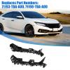 Boxonly Front Bumper Bracket Retainer Spacer Pair Compatible with for Honda Fit 2015-2020, Left and Right Mounting Support, OE 71193-T5A-000 71198-T5A-000, Durable Black Plastic view 2