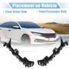 Boxonly Front Bumper Bracket Retainer Spacer Pair Compatible with for Honda Fit 2015-2020, Left and Right Mounting Support, OE 71193-T5A-000 71198-T5A-000, Durable Black Plastic view 3