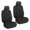 YoRise 2PCS Car Seat Covers, Comfortable Breathable Front Seat Covers, Highly Elastic Automotive Seat Protector Cover Accessories for RV, SUV, Truck, Sedan (Black) view 1